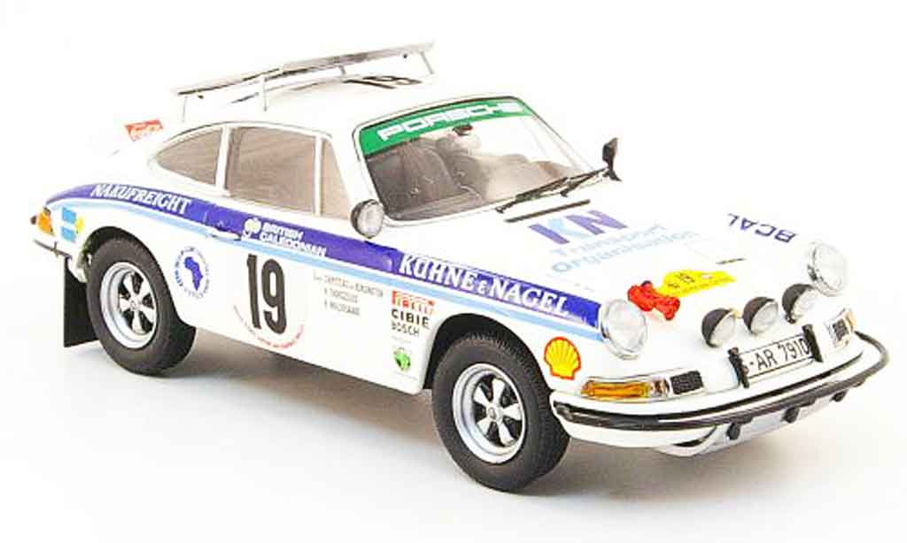 Porsche 930 RS 1/43 Schuco RS No.19 Kuhne & Nagel Safari Rallye 1974 modellino in miniatura