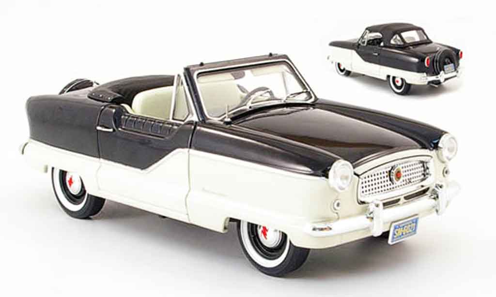 Metropolitan 1500 1/18 Highway 61 convertible noire/blanche 1959 miniature