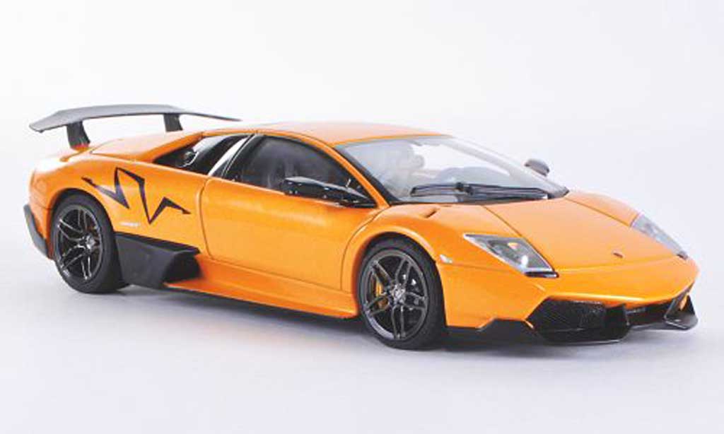 Lamborghini Murcielago LP670 1/43 Autoart LP670 4 SV orange/carbon 2009 diecast model cars