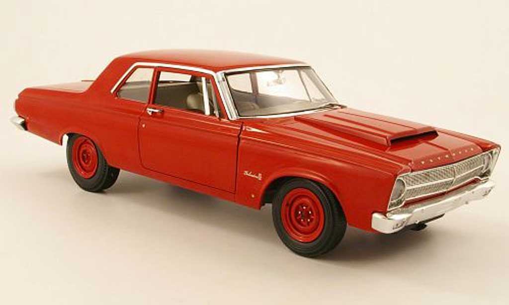 Plymouth Belvedere 1/18 Highway 61 ii r01 rouge 1965 miniature