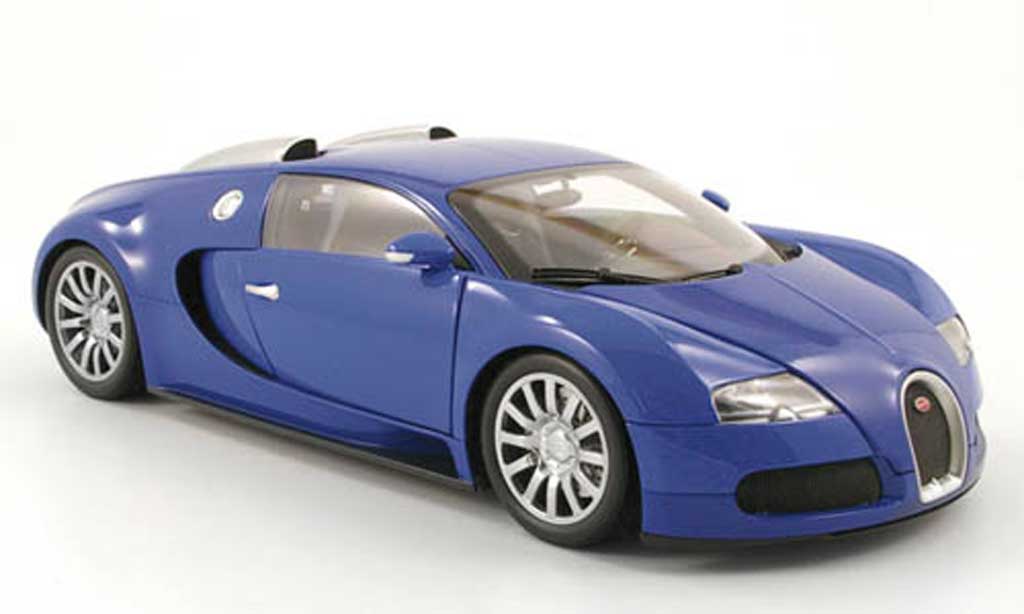 Bugatti Veyron 16.4 1/18 Minichamps 16.4 bleu 2010 miniature