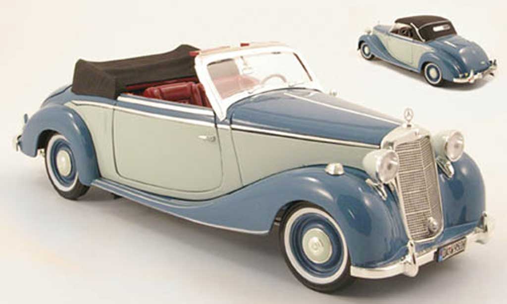 Mercedes 170 1/18 Spark s cabriolet (w191) bleu/grey 1950 diecast model cars