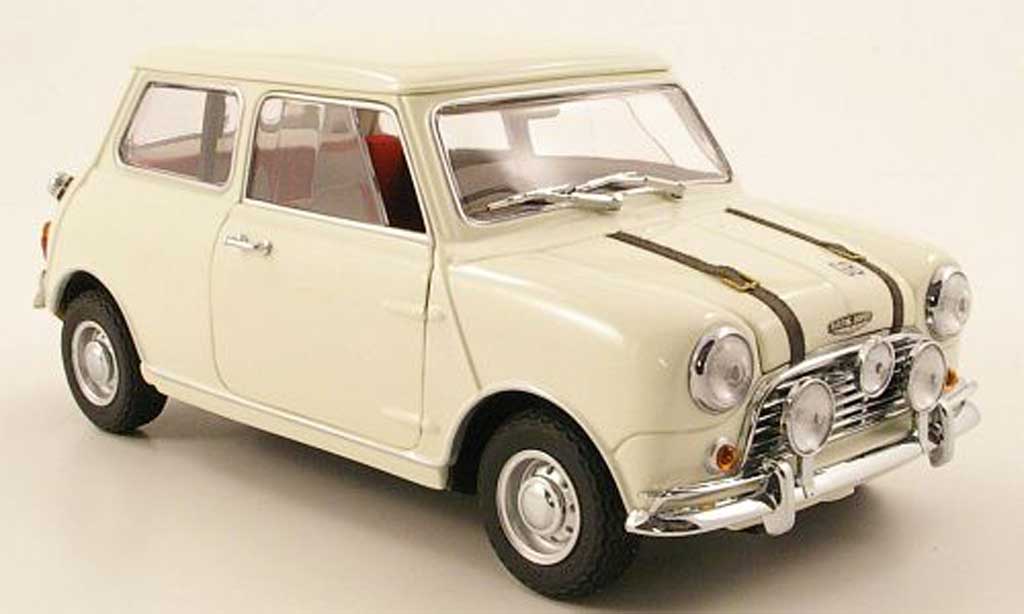 Austin Mini Cooper S 1/18 Kyosho Cooper S mk1 blanche 1969 miniature