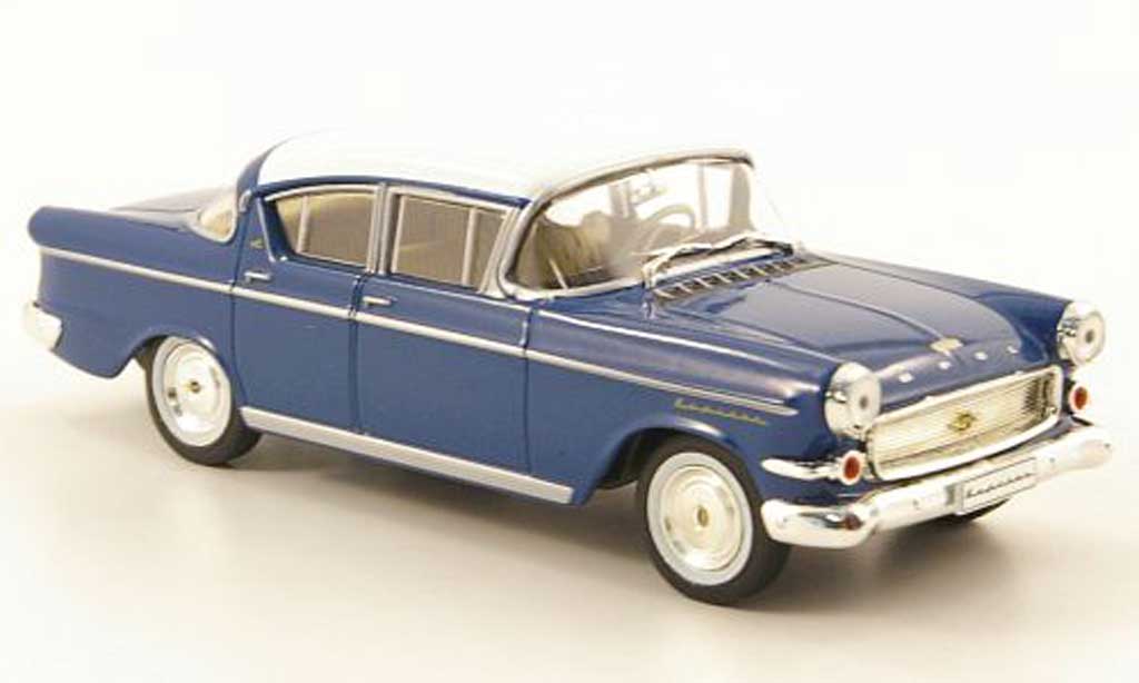 Opel Kapitan 1/43 Hachette P2.5 L bleu/blanche (ohne Magazin) 1958 miniature