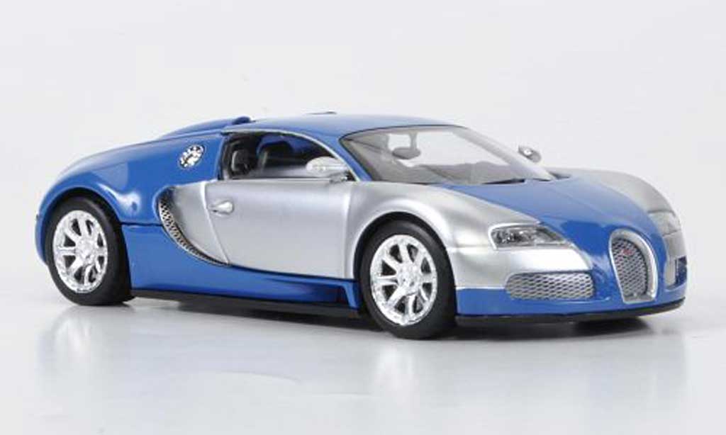 Bugatti Veyron Edition Centenaire 1/43 Minichamps Chrom/bleu 2009 miniature