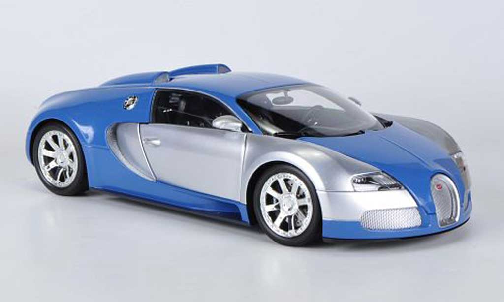 Bugatti Veyron Edition Centenaire 1/18 Minichamps chrom/bleu 2009 miniature