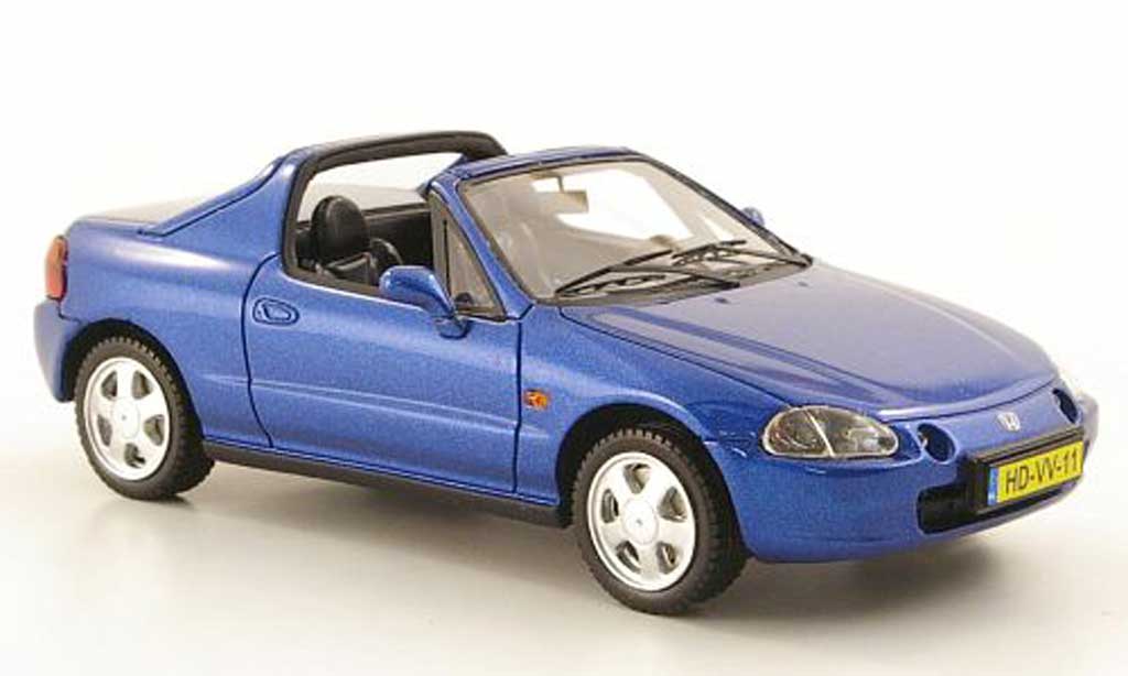 Honda CRX del Sol 1/43 Neo del Sol bleu 1992 miniature