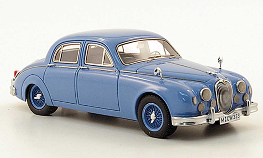 Jaguar MK 1 1/43 Neo 3.4 bleu limited edition 955 miniature