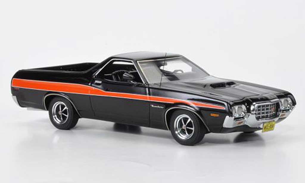 Ford Ranchero 1/43 American Excellence GT noire/orange limited edition 1972 miniature