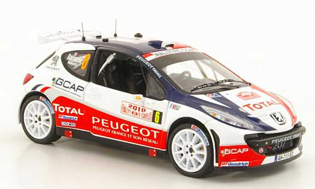 Peugeot 207 S2000 1/43 IXO S2000 No.6 S.Sarrazin / J.-J.Renucci Rally Monte Carlo 2010 miniature