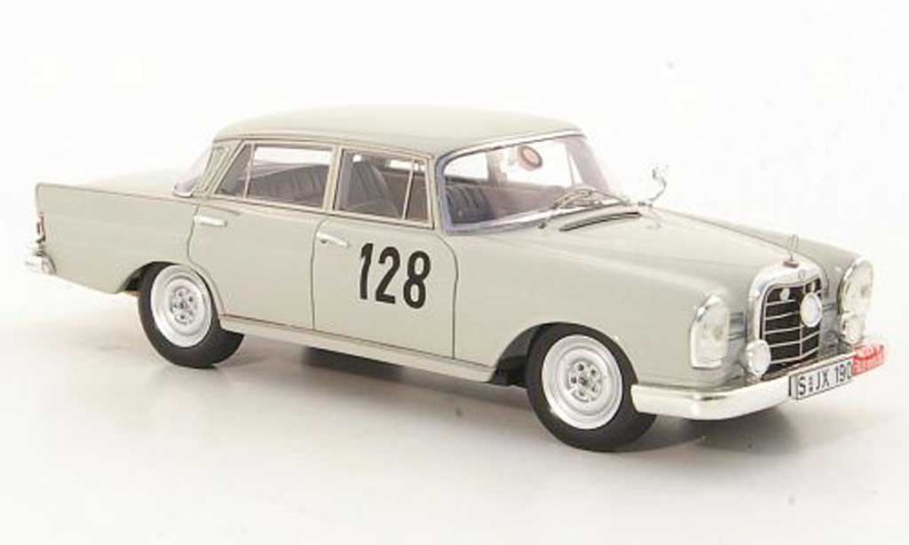 Mercedes 220 SE 1/43 Spark (W111) No.128 W.Schock / R.Moll Rally Monte Carlo 1960 miniature