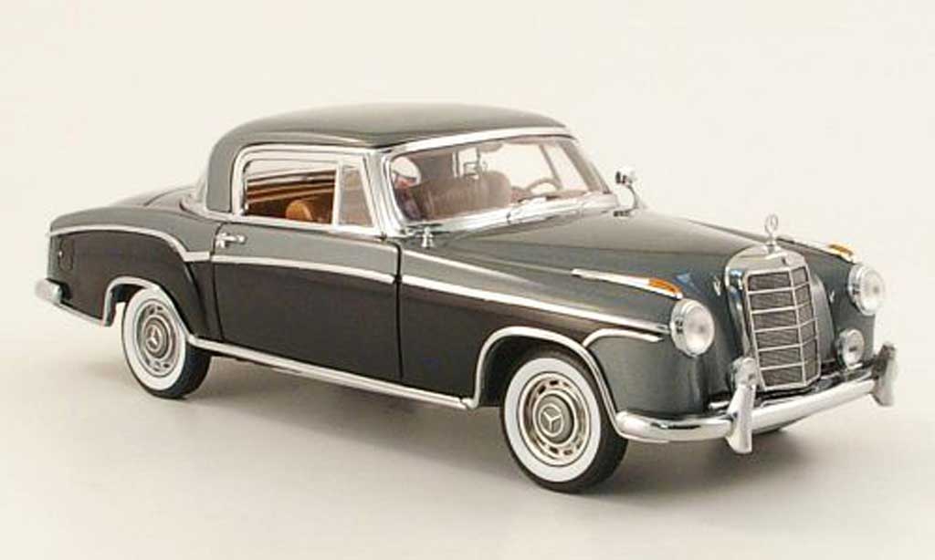 Mercedes 220 1/18 Sun Star se coupe (w 128) grey/black 1958 diecast model cars