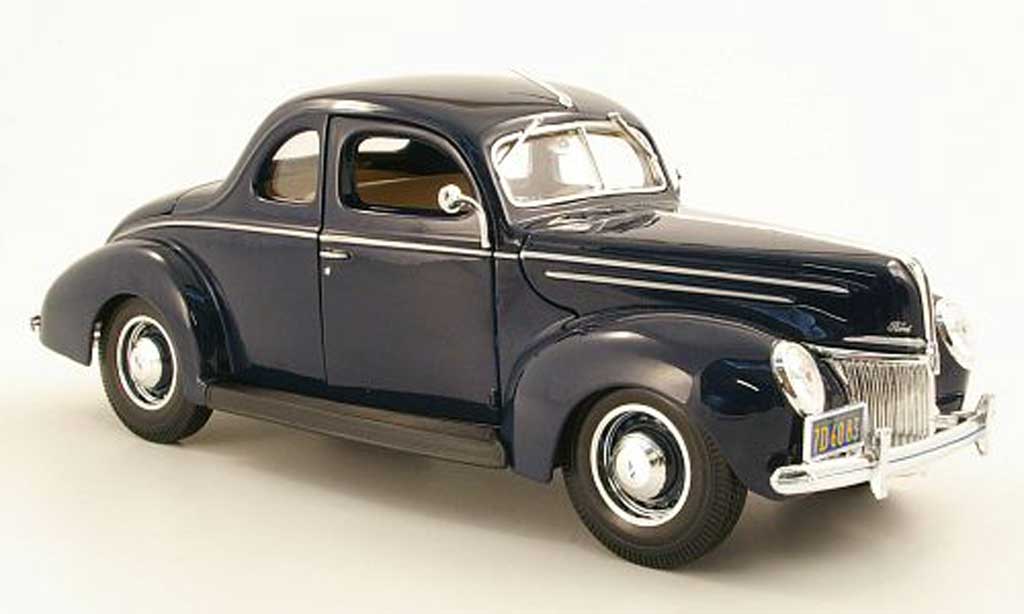 Ford Hot Rod 1/18 Maisto Deluxe Coupe bleu 1939