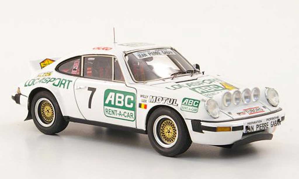 Porsche 930 1/43 Spark SC No.7 Locasport/ABC Rent-A-Car Rally Condroz 1981 miniature