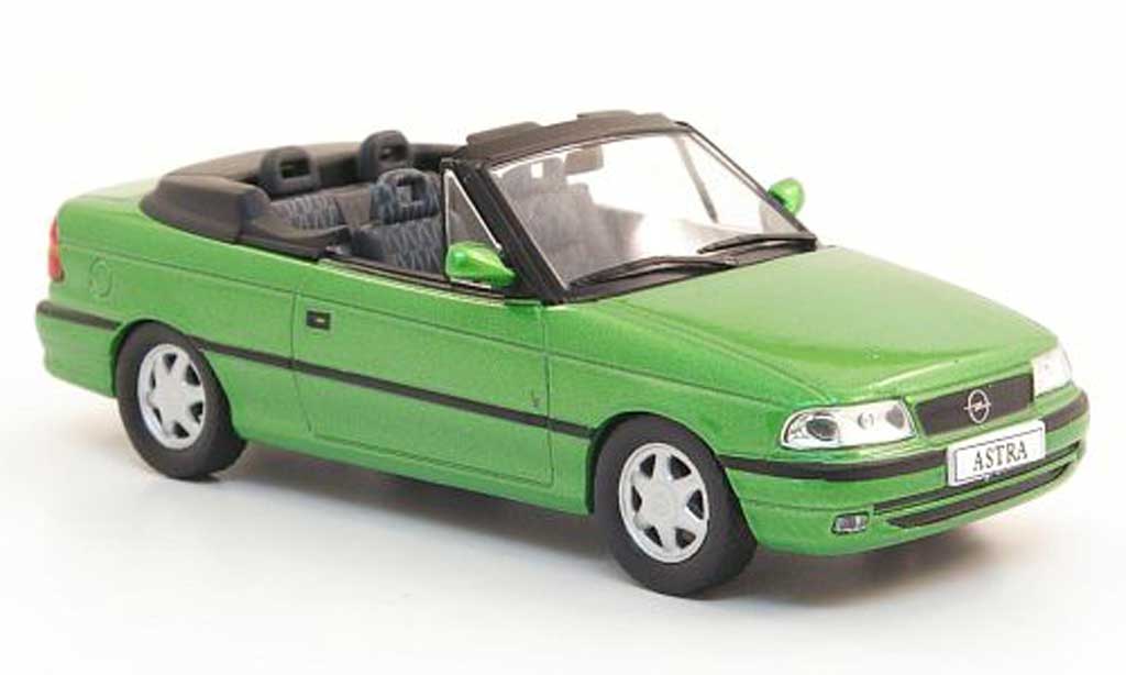 Opel Astra 1/43 Hachette F Cabriolet grun (ohne Magazin) 1994 diecast model cars
