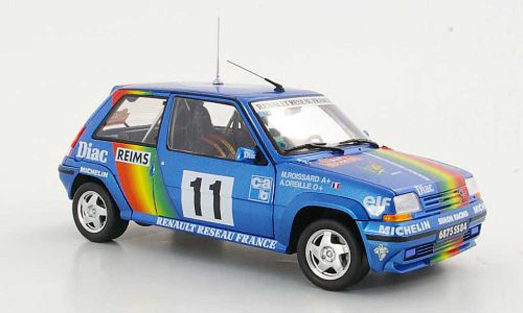Renault 5 1/18 Norev GT Turbo No.11A.Oreille / M.Roissard Rally Monte Carlo 1990 miniature