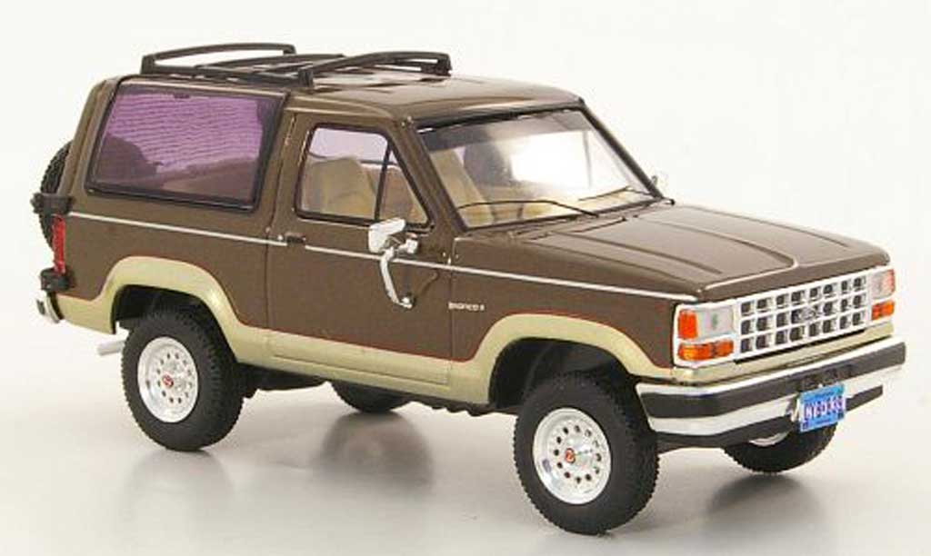 Ford Bronco 1/43 Premium X II marron/gold 1989 miniature