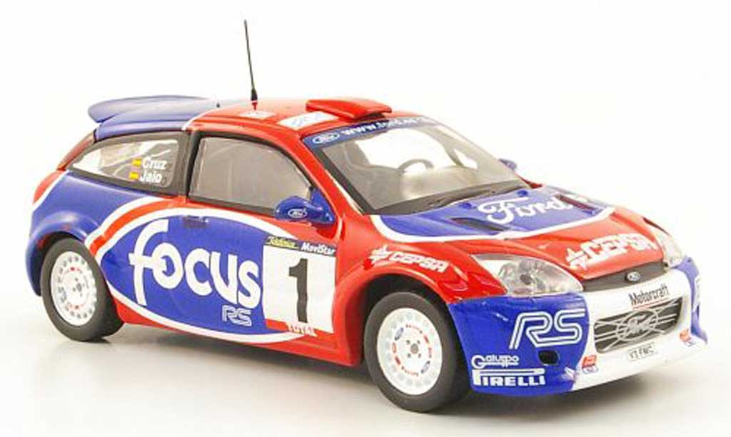 Ford Focus RS WRC 1/43 Hachette No1 Rally de Cangas del Narcea 2002 miniature