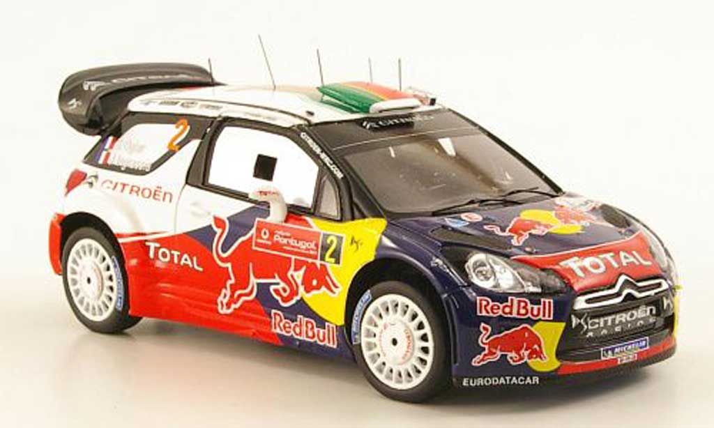DS Automobiles DS3 WRC 2011 1/43 Spark WRC 2011 No.2 Red Bull Rally Portugal diecast model cars