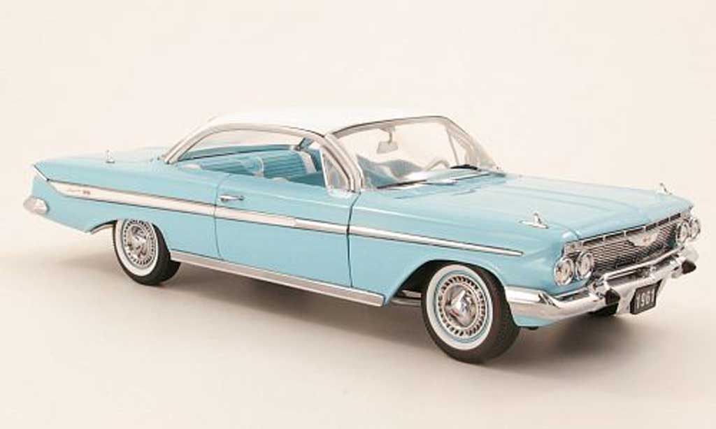 Chevrolet Impala 1961 1/18 Sun Star 1961 Sport Coupe turkis/bianco 1961 miniature