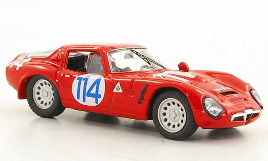 Alfa Romeo TZ2 1/43 Best No.114 ''Geki'' / Zeccoli Targa Florio 1966 miniature