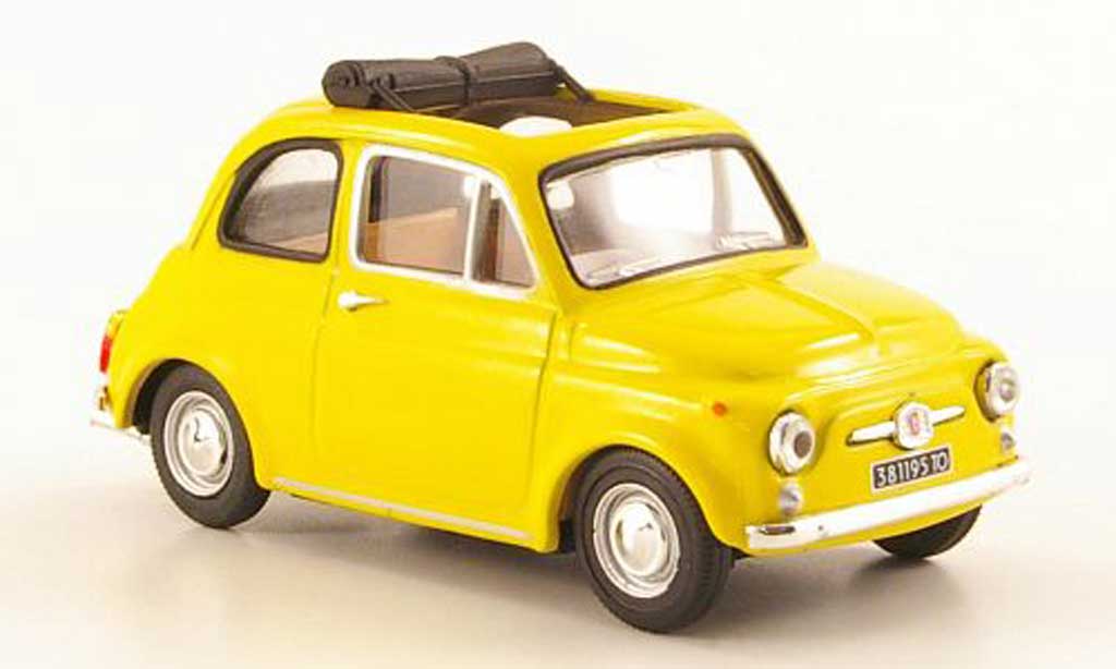 Fiat 500 1/43 Vitesse F jaune offenes Rolldach 1965 miniature