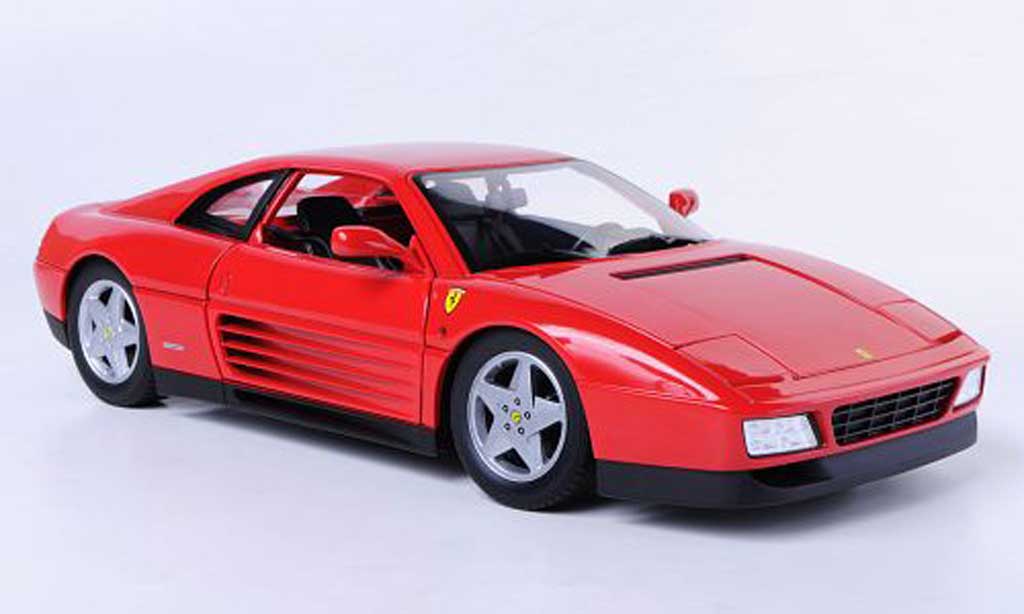 Ferrari 348 tb 1/18 Hot Wheels rouge