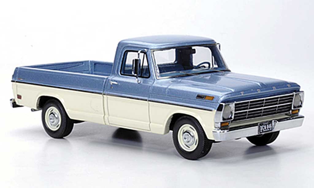 Ford F-100 1/43 Neo F 100 Pick Up grise bleu/blanche 1968 miniature