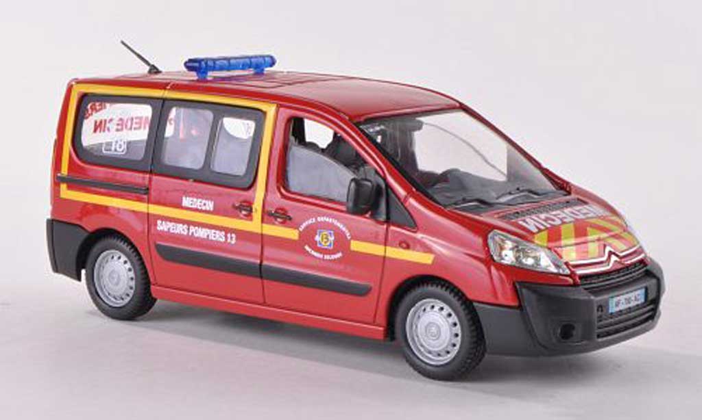 Citroen Jumpy 1/43 Solido Medecin Sapeurs Pompiers Feuerwehrambulanz (F) 2012 diecast model cars