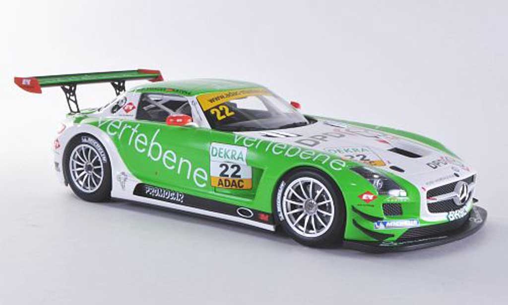 Mercedes SLS 1/18 Minichamps AMG GT3 No.22 MS Racing D.Sigacev / F.Stoll ADAC GT Masters-Saison 2011 miniature