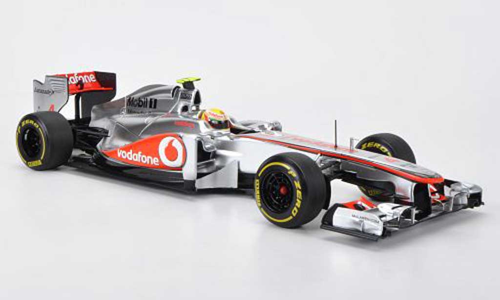 Mercedes F1 1/18 Minichamps McLaren Vodafone No.4 L.Hamilton Presentationsfahrzeug 2012 miniature