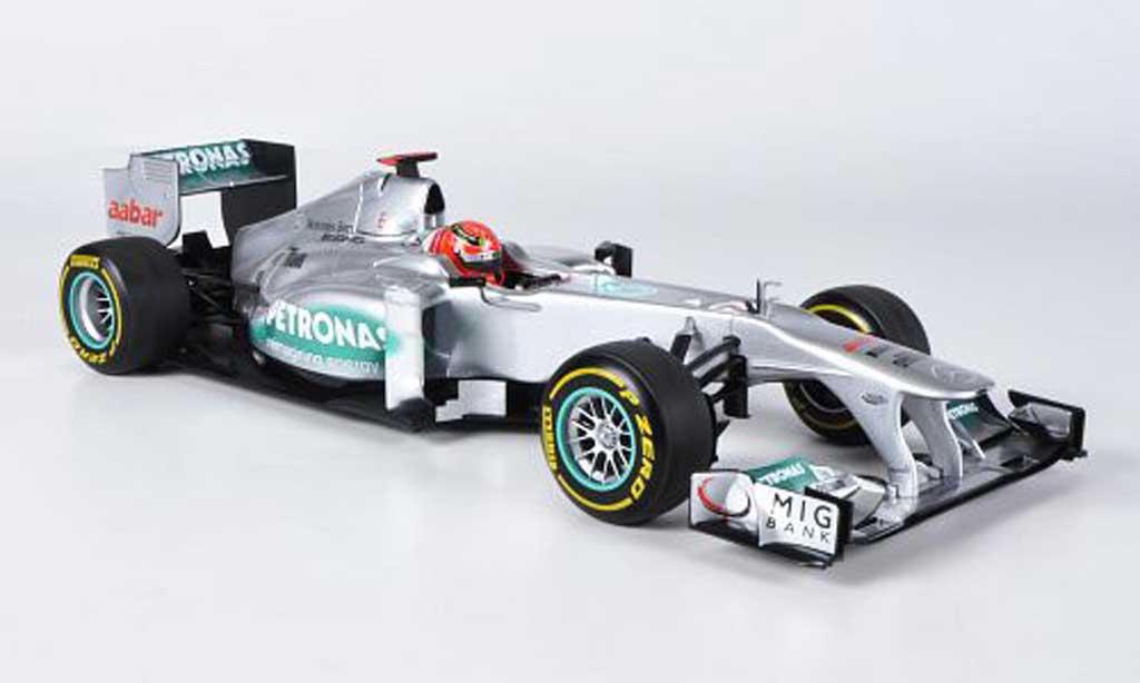 Mercedes F1 1/18 Minichamps AMG Team No.7 Petronas M.Schumacher Showcar 2012 miniature