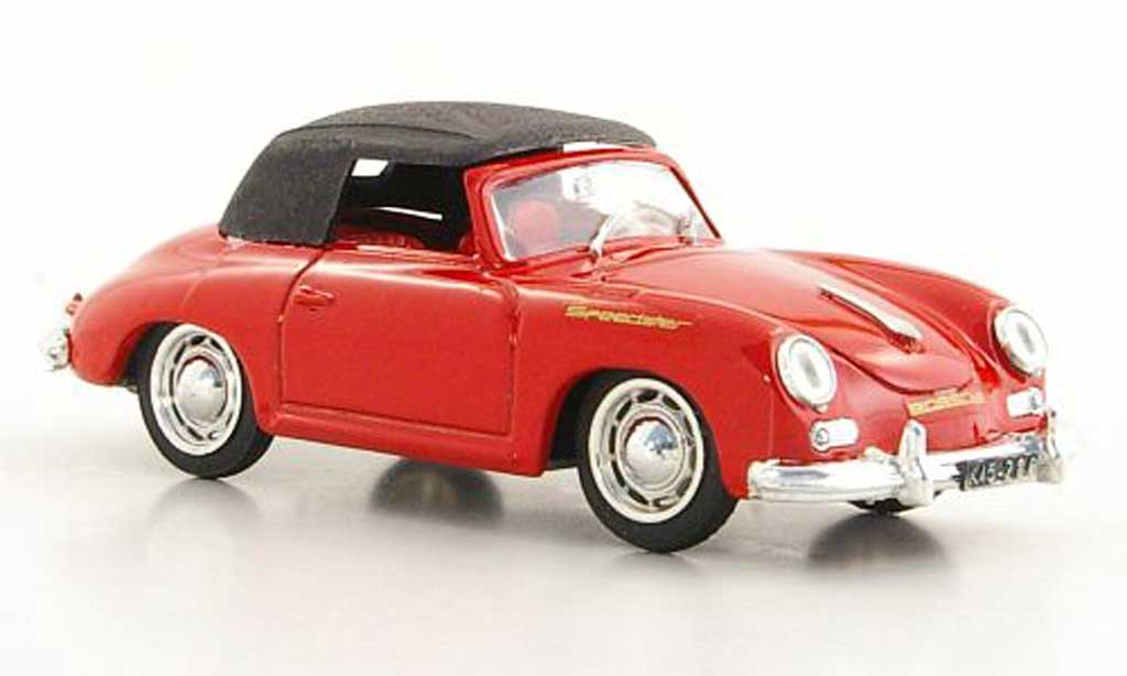 Porsche 356 1950 1/43 Brumm 1950 Speedster rouge geschlossenes Verdeck miniature