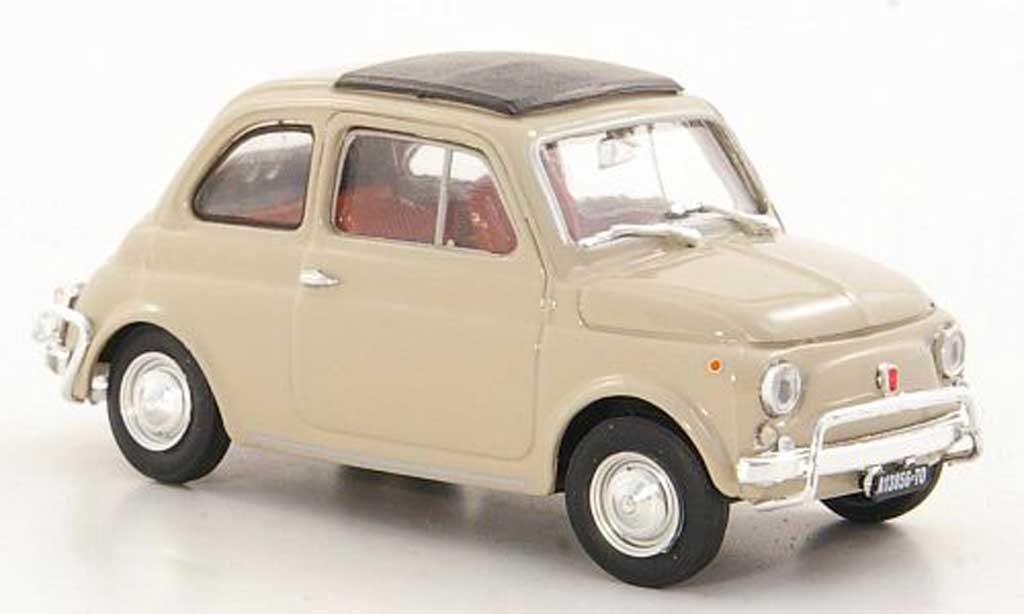 Fiat 500 L 1/43 Brumm L beige 1968 miniature