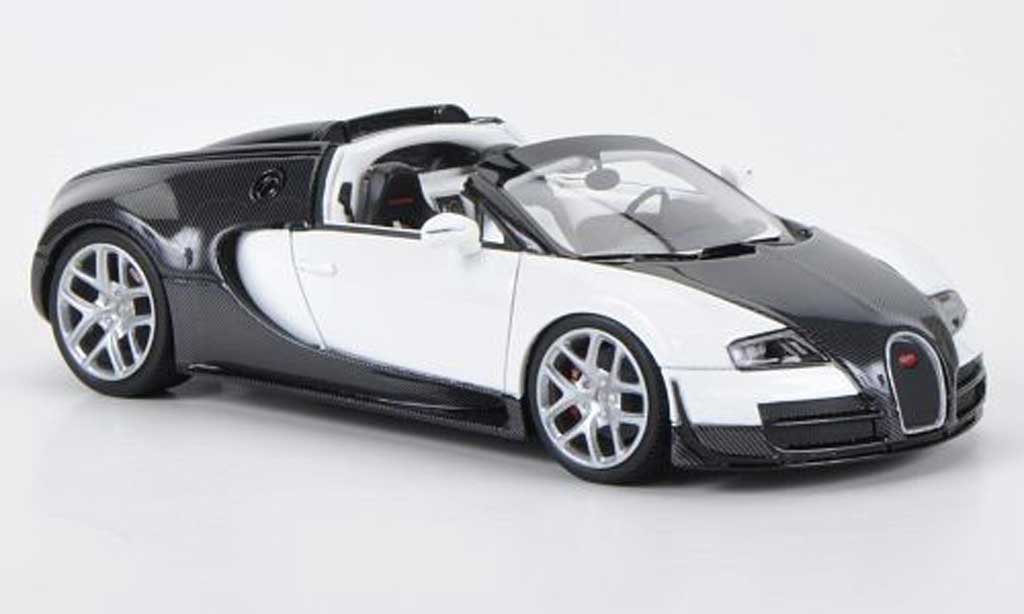 Bugatti Veyron 16.4 1/43 Look Smart 16.4 Vitesse carbon/blanche Autosalon Genf 2012 miniature