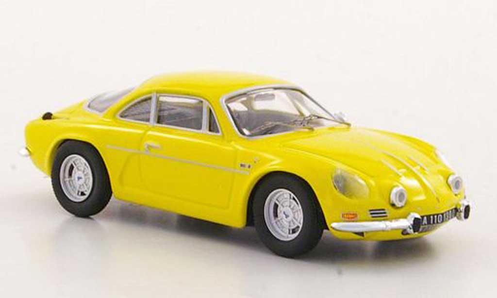 Alpine A110 1/43 Trofeu 1300 S jaune Strassenversion miniature