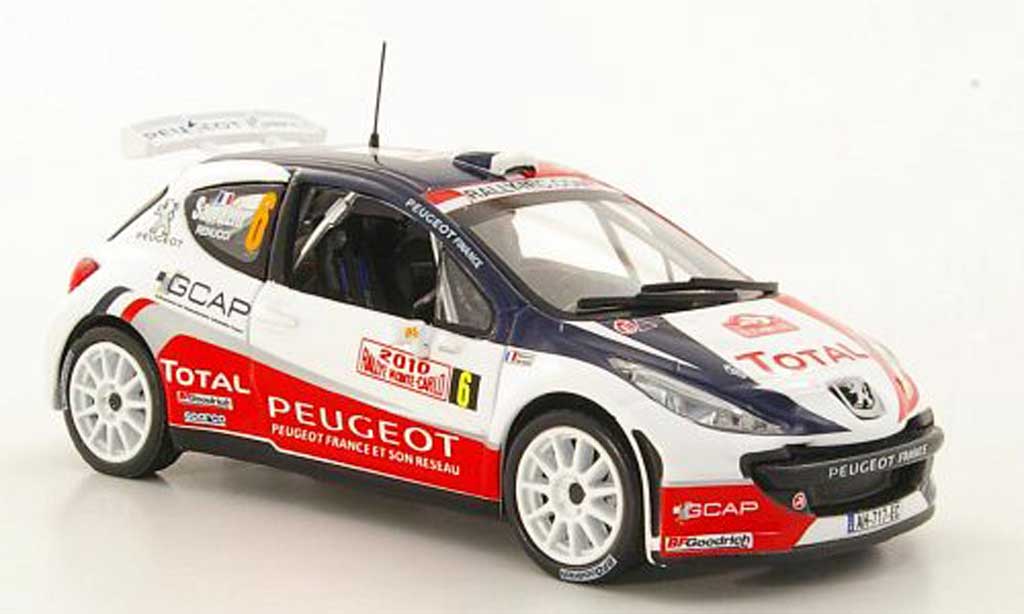 Peugeot 207 S2000 1/43 Hachette S2000 No.6 Total S.Sarrazin / J.-J.Renucci Rally Monte Carlo 2010 miniature