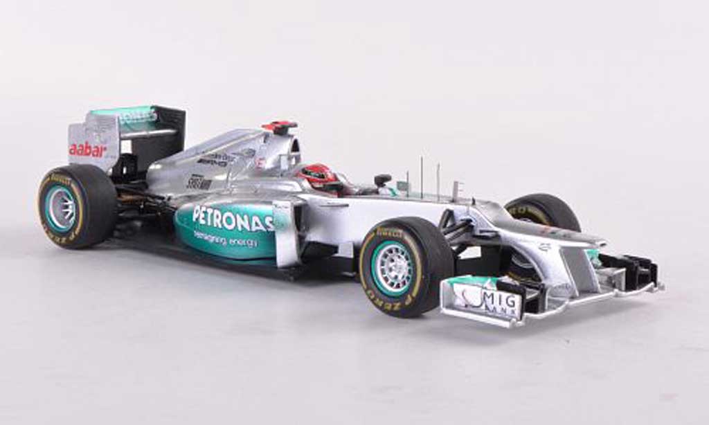 Mercedes F1 2012 1/43 Spark 2012 AMG W03 No.7 Petronas M.Schumacher GP Monaco coche miniatura