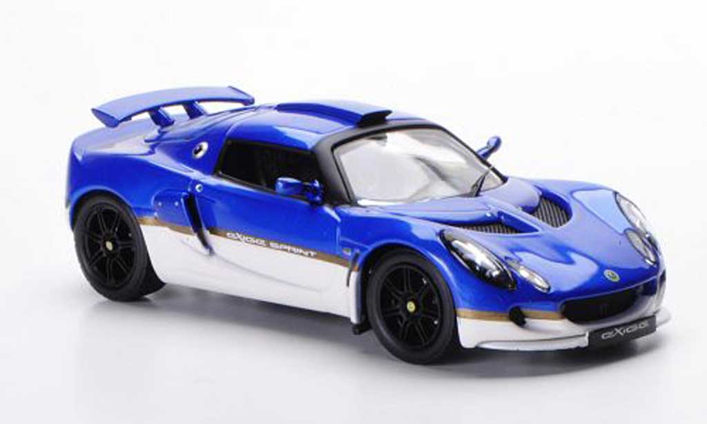 Lotus Exige 1/43 IXO Sprint bleu/blanche LHD 2006