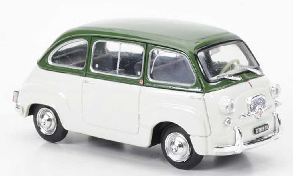Fiat 600 1/43 Brumm D Multipla olivgrun/blanche 1960 miniature