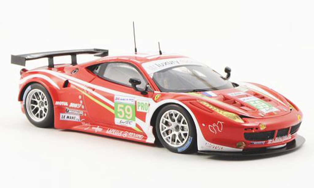 Ferrari 458 Italia GT2 1/43 Fujimi Italia GT2 No.59 Luxury Racing 24h Le Mans 2012