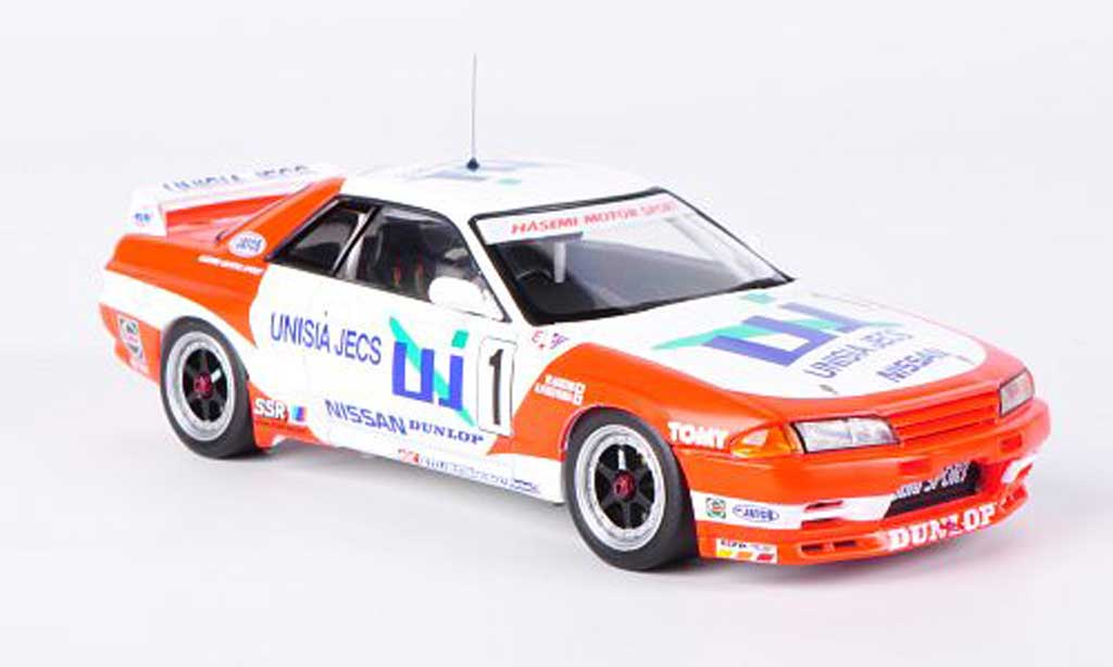 Nissan Skyline R32 1/43 HPI R32 GT-R No.1 Unisia Jecs M.Hasemi / H.Fukuyama JTC Mine 1993 miniature