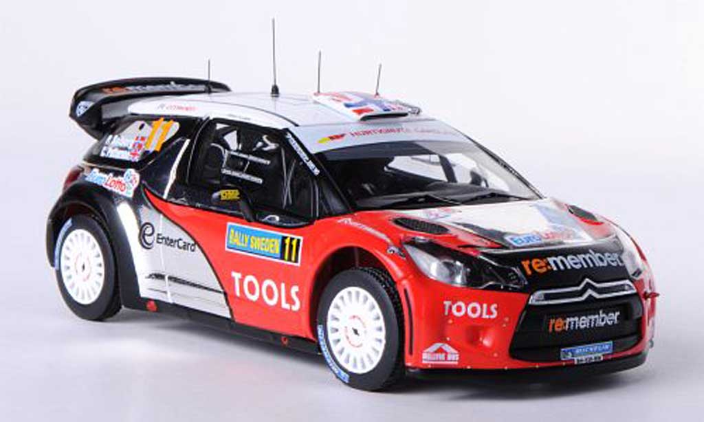 DS Automobiles DS3 WRC 2011 1/43 IXO WRC 2011 No.11 Petter Solberg World Rally Team P.Solberg / C.Patterson Rally Schweden miniature