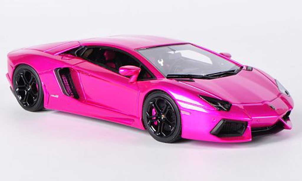 Lamborghini Aventador LP700-4 1/43 Look Smart LP700-4 pink 2011 miniature