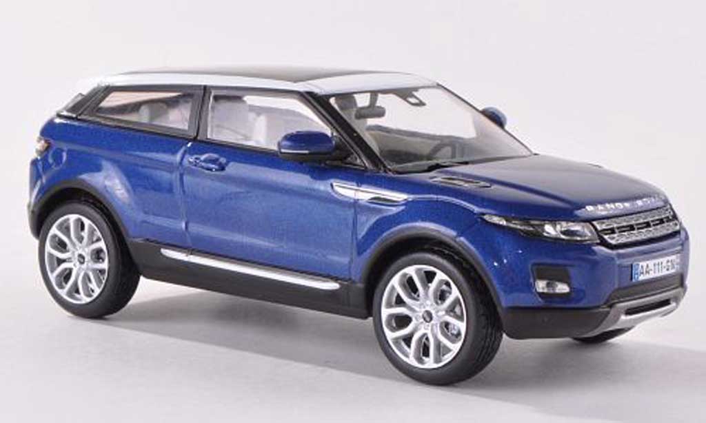 Range Rover Evoque 1/43 IXO bleue/blanche 3-Turer 2011 miniature