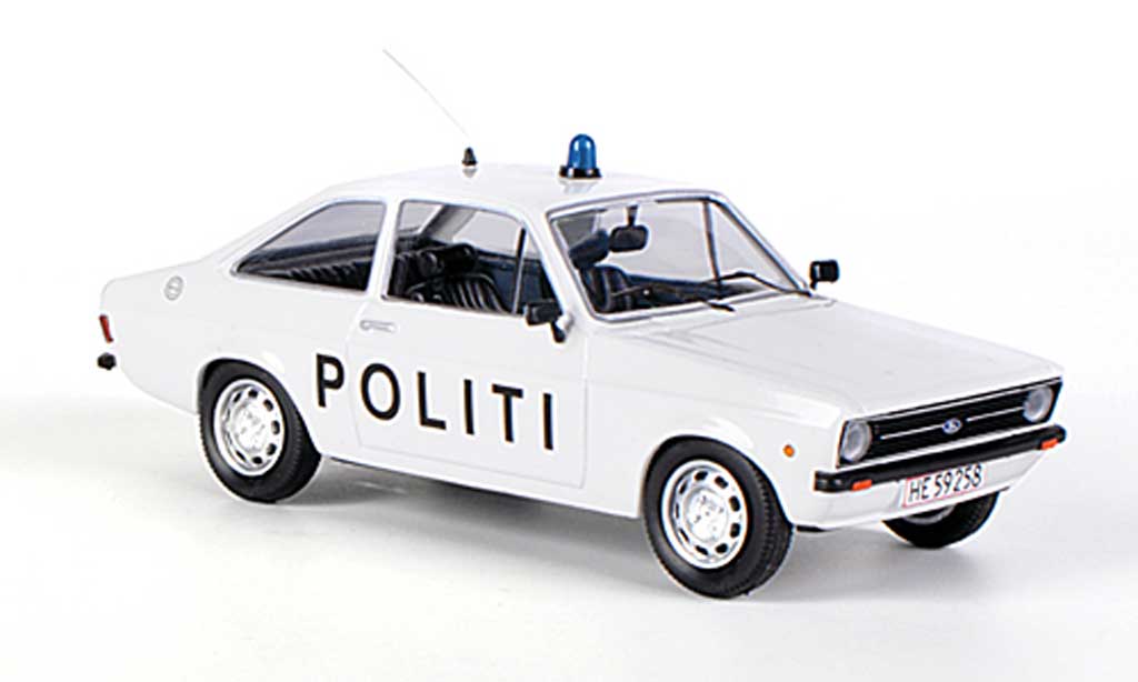 Ford Escort MK2 1/43 Skandinavisk MK2 Politi Polizei (DK)