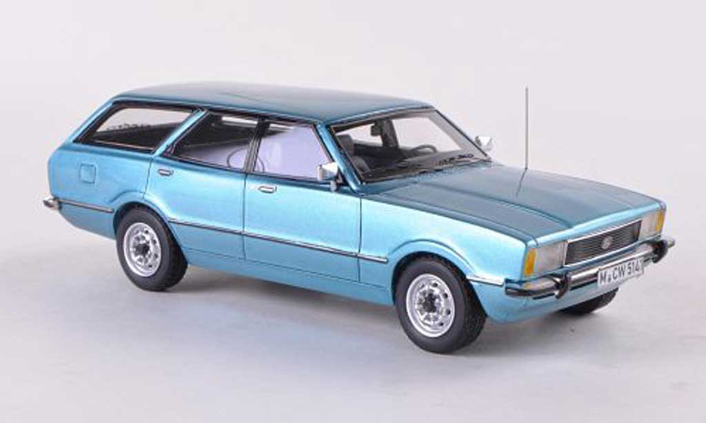Ford Taunus 1/43 Neo TC2 Turnier GL bleue limitierte Auflage 300 Stuck 1976 miniature