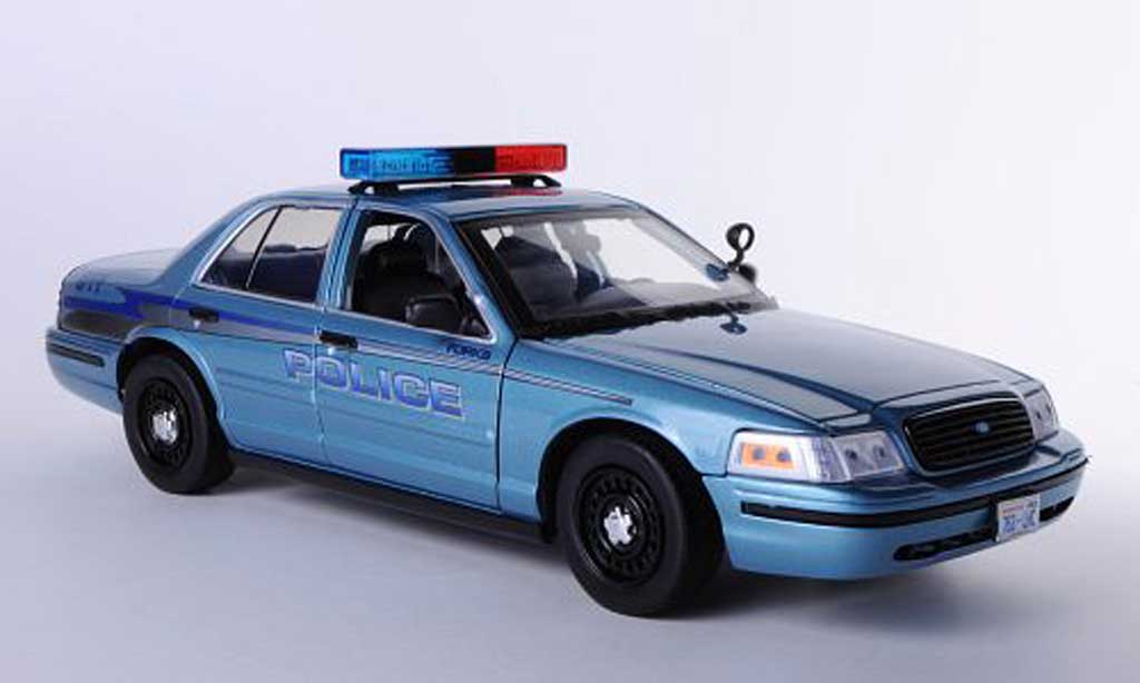 Ford Crown 2008 1/18 Greenlight 2008 Victoria Forks Police Twilight - Charlie's Police Cruiser 2008 miniature
