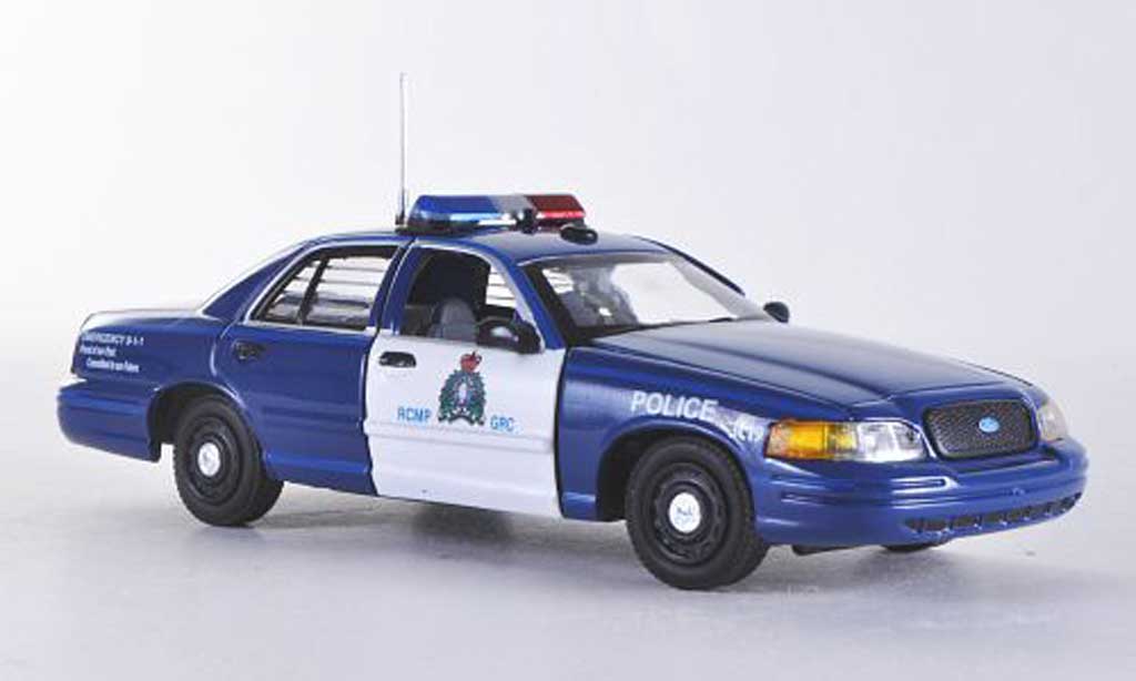 Ford Crown 1/43 First Response Victoria RCMP - Royal Cnadian Mounted Police bleu/blanche Polizei (CAN) miniature