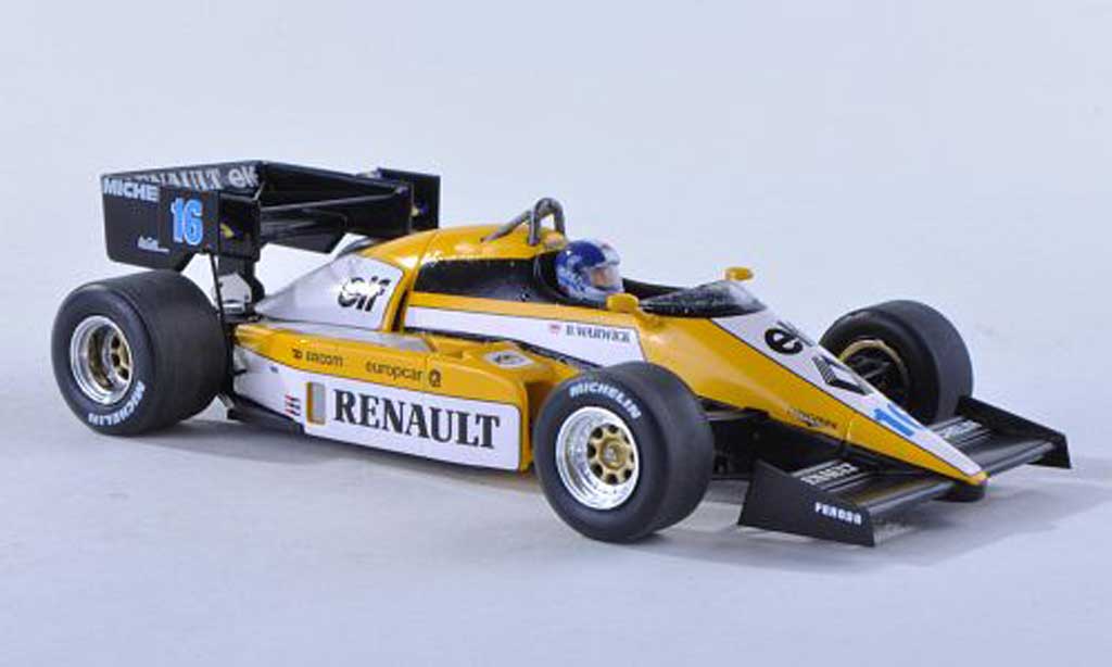 Renault F1 1984 1/43 Spark 1984 RE50 No.16 GP Grande-Bretagne D.Warwick miniature